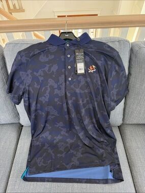 Greyson Philadelphia Cricket Club Men's Navy Camouflage Polo